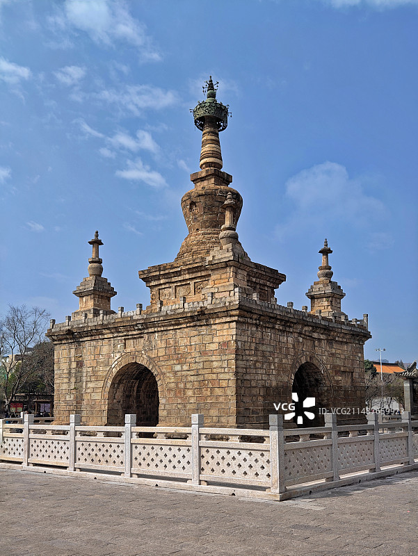 中国古塔揽胜～云南篇/昆明【妙湛寺金刚塔】图片素材