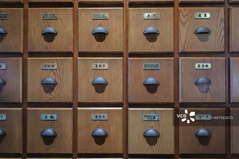 传统中药柜图片素材