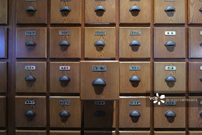 传统中药柜图片素材