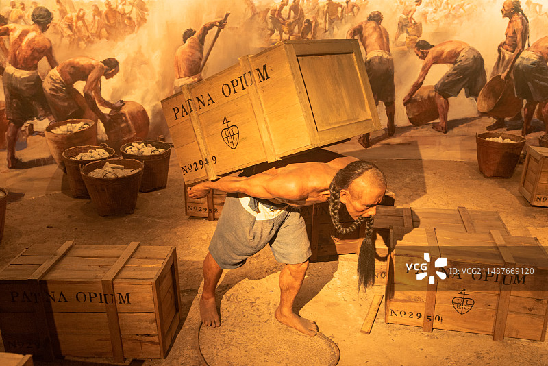 东莞虎门销烟场景图片素材