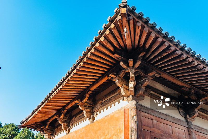 山西忻州唐代建筑南禅寺图片素材