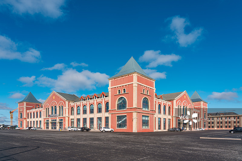 塔城巴克图中哈边民互市丝路文化商品城图片素材