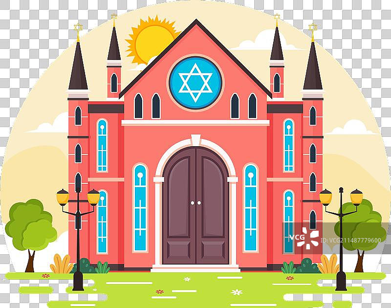 犹太教堂建筑图片素材