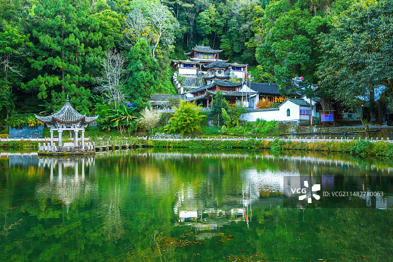 中国云南省保山市腾冲市和顺古镇元龙阁景区图片素材