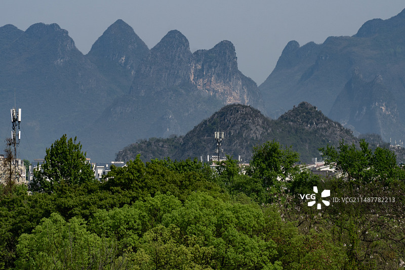 桂林春色 七星公园 桂林山水春意盎然宛如山水画图片素材