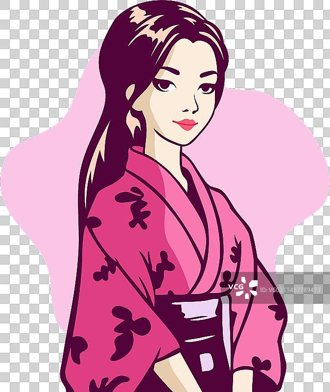 美丽的日本女人图片素材