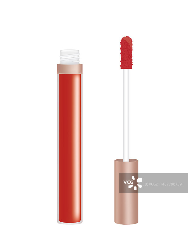 红色光面容器图片素材