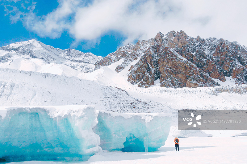 仁龙巴冰川图片素材