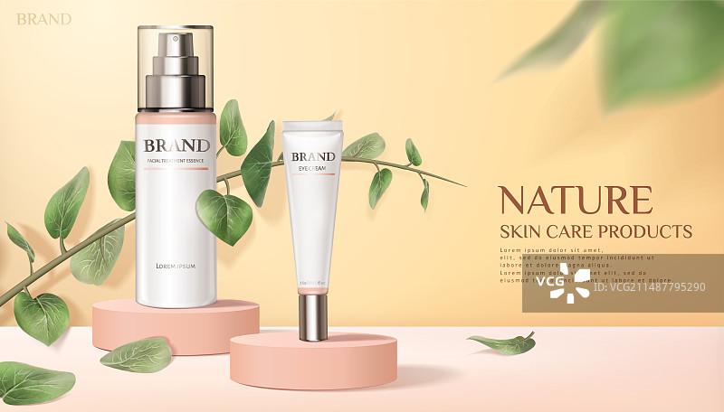 自然护肤品广告图片素材