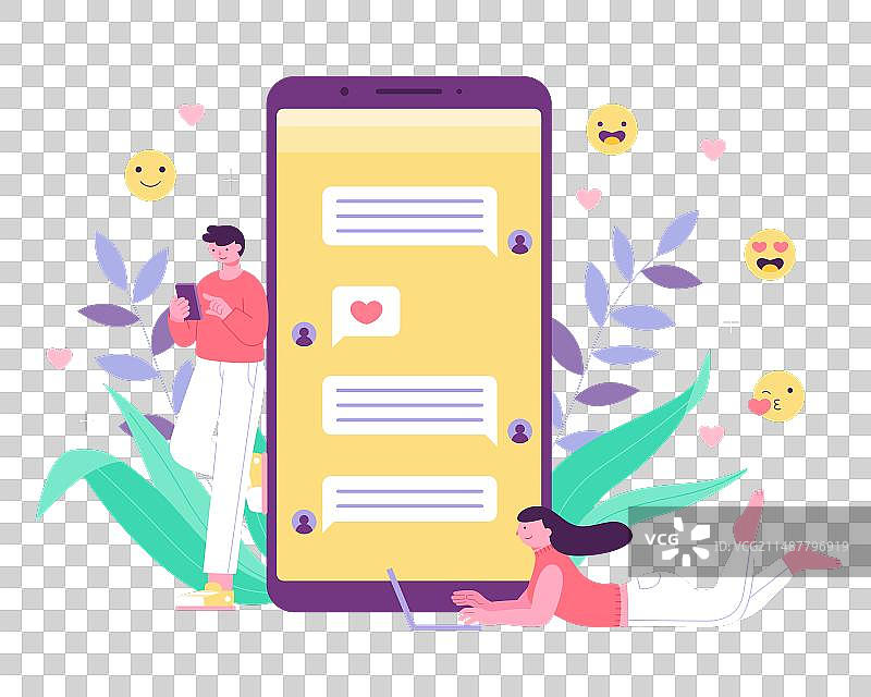 约会App和虚拟关系图片素材