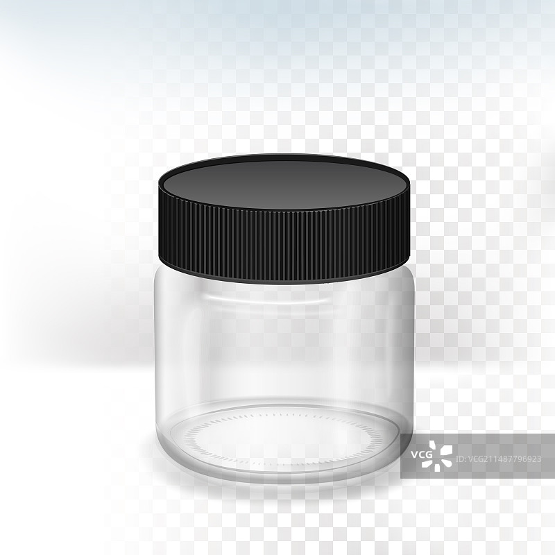 空白半透明罐图片素材