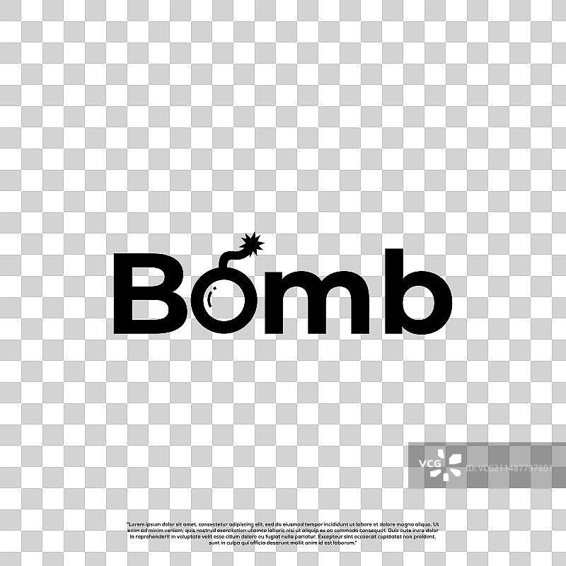 单色爆炸标志设计图片素材