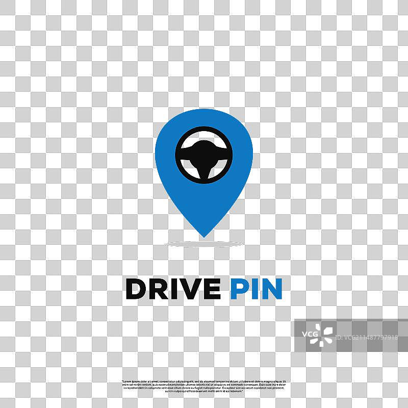 驾驶员徽标别针设计图片素材