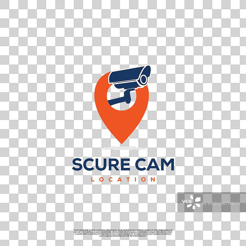 摄像头与指针标志设计模板闭路电视图片素材