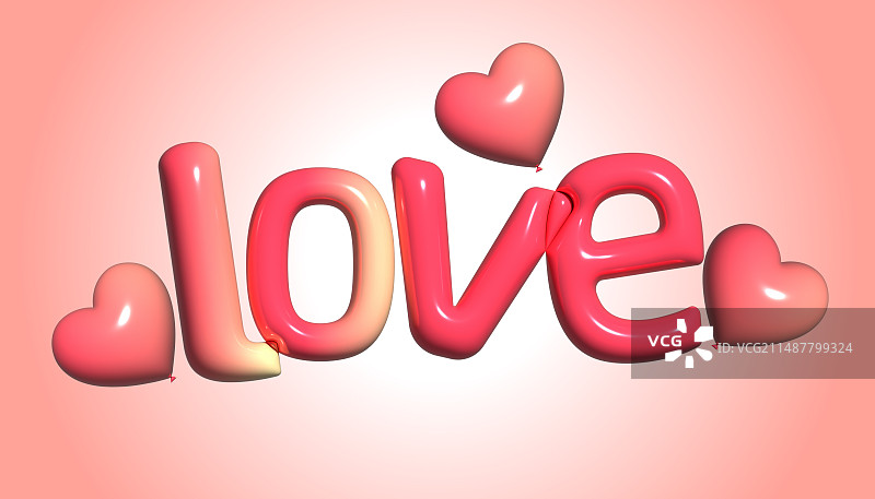 情人节英文字母浪漫背景图片素材