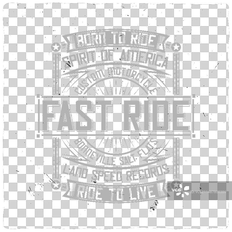 复古标签设计与字母组成图片素材