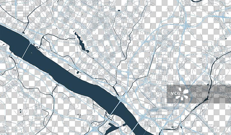 韩国高阳市街道地图图片素材