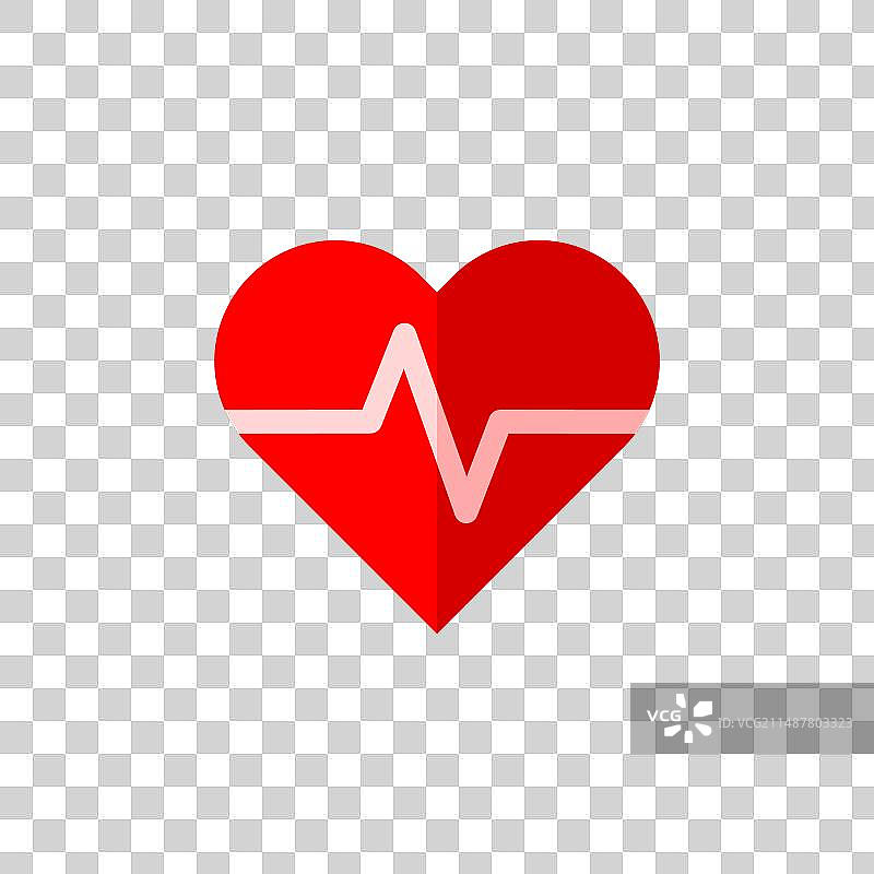 扁平设计心跳图片素材