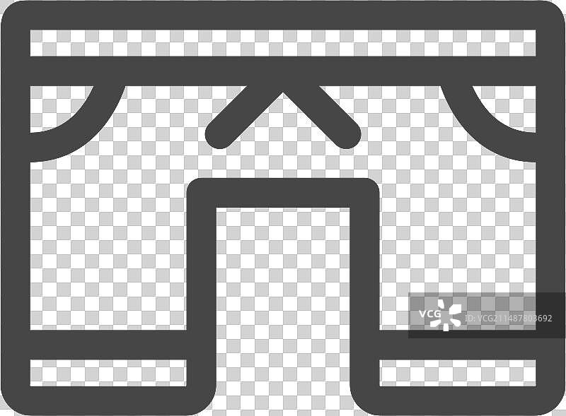 短裤线条图标图片素材