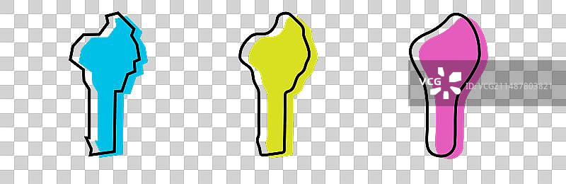 贝宁地图分层示意图图片素材