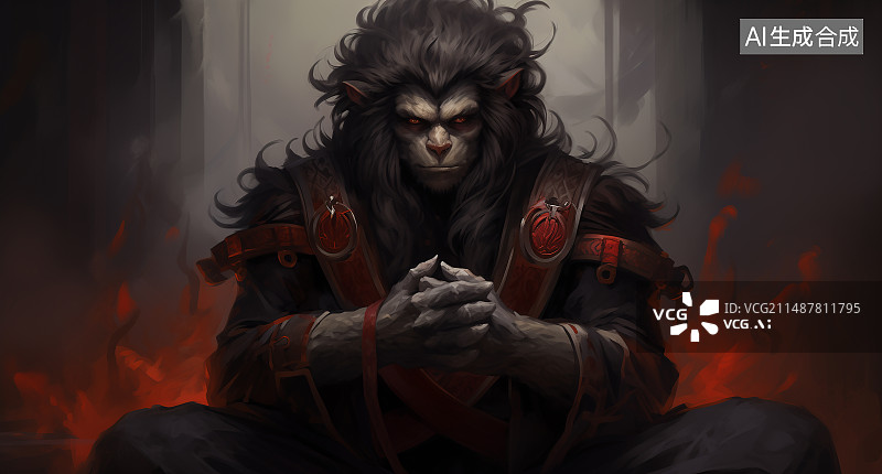 【AI数字艺术】大猩猩图片素材