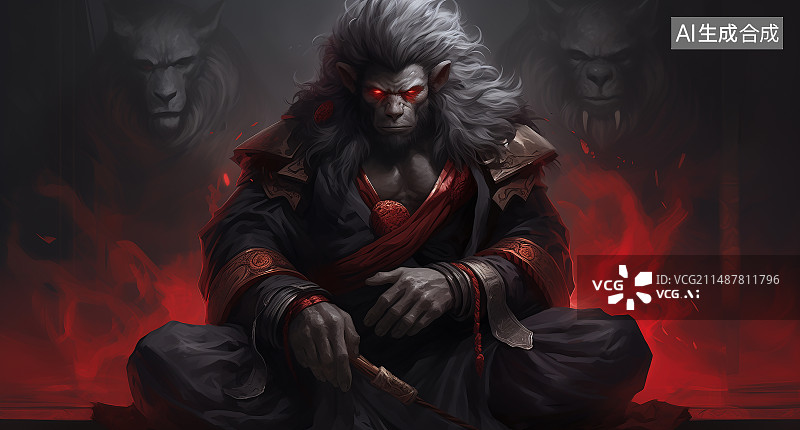 【AI数字艺术】大猩猩图片素材