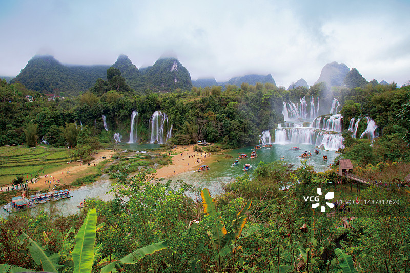 德天瀑布图片素材