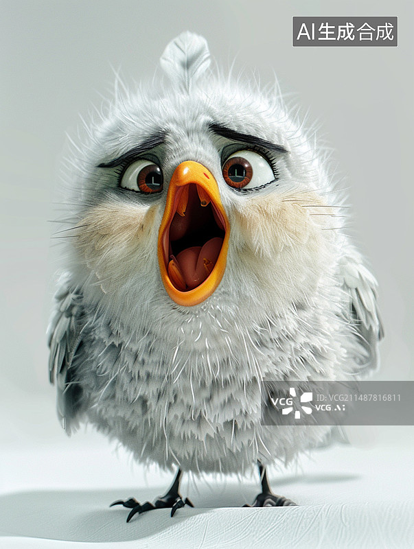 【AI数字艺术】吃惊的动物图片素材