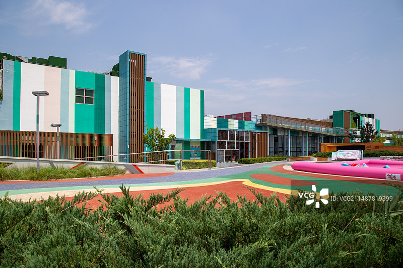 北京市海淀区世纪金源商场顶楼建筑风光图片素材