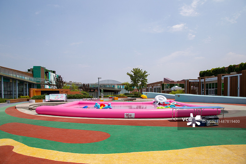 北京市海淀区世纪金源商场顶楼建筑风光图片素材