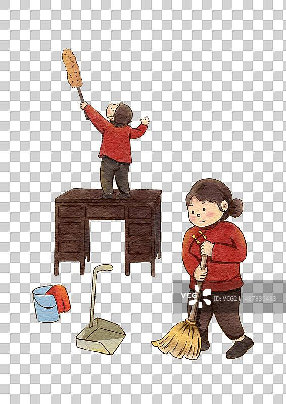 年俗插画素材图片素材