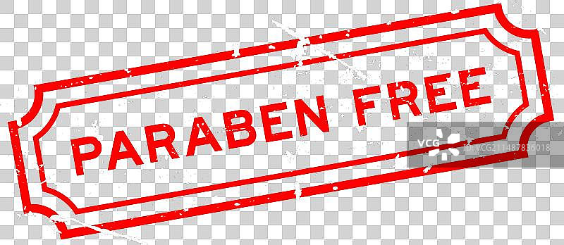 红色Grunge风格不含对羟基苯甲酸酯文字方形印章图片素材