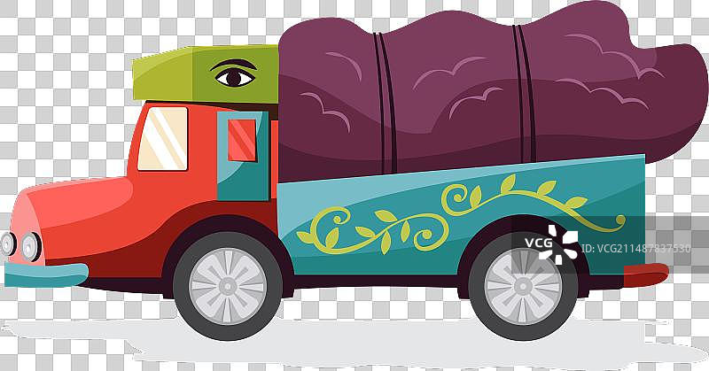 彩色印度卡车图片素材