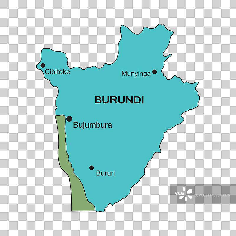 布隆迪国家地图图片素材