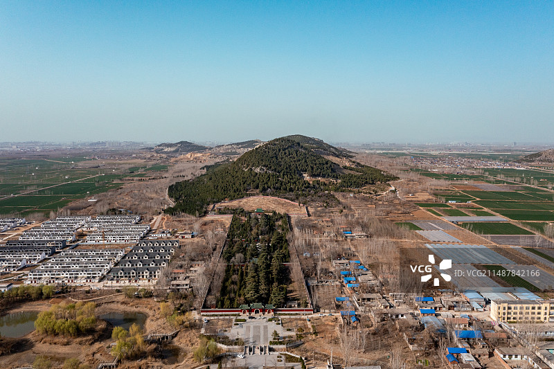 山东邹城鲁荒王墓明鲁王墓图片素材