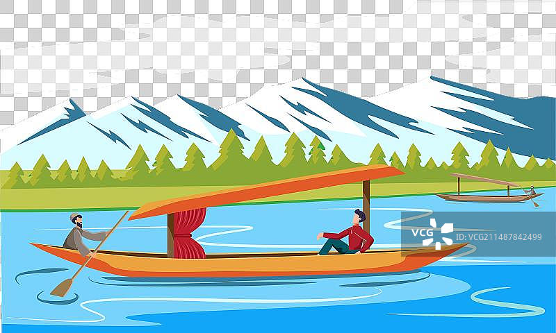 克什米尔旅游达尔湖风景图片素材