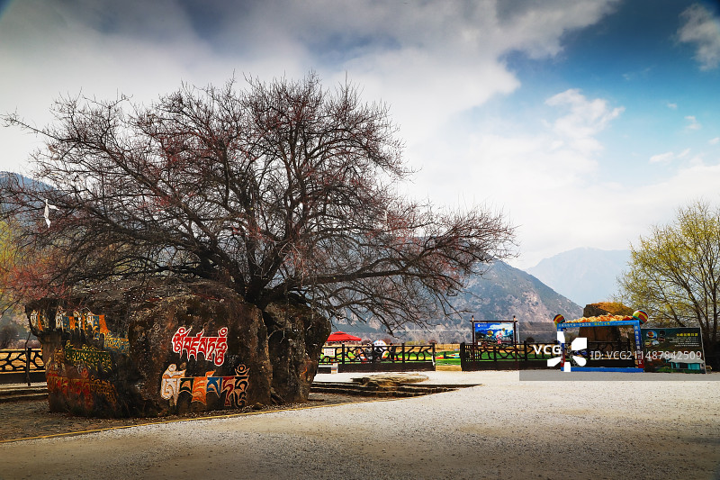 索松村风光图片素材