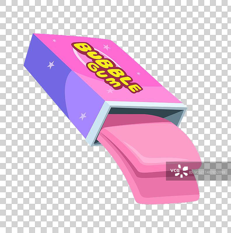 泡泡糖卡通图片素材