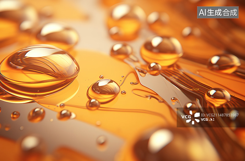 【AI数字艺术】水滴落在玻璃上的全帧照片图片素材