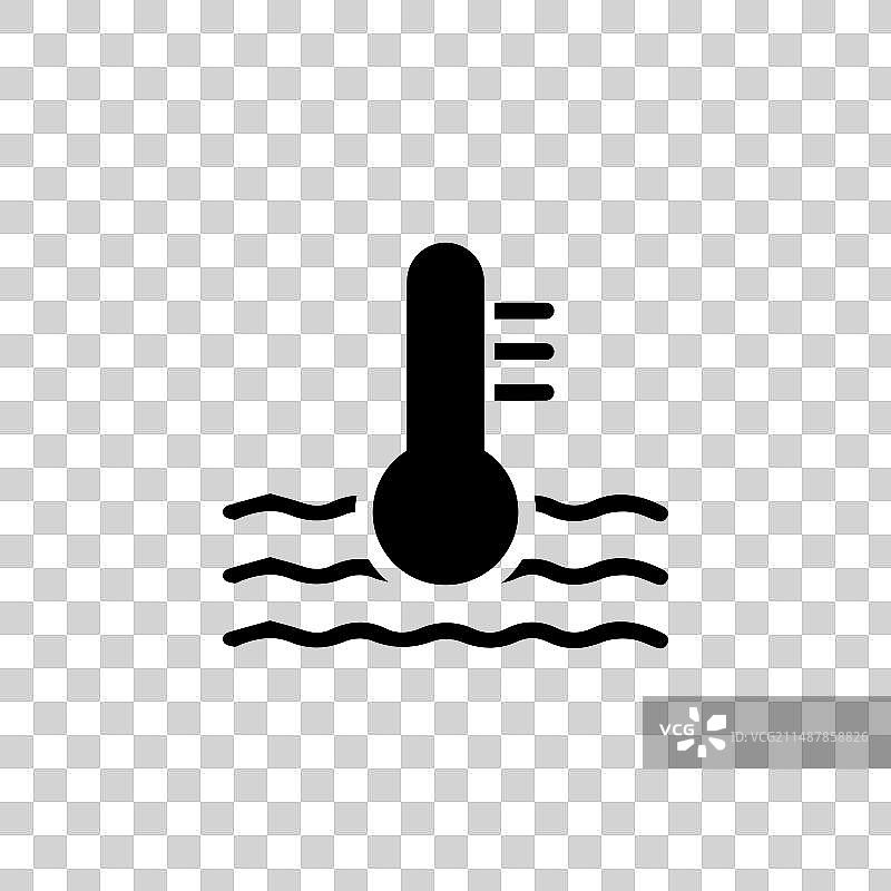 马达温度扁平风格图标图片素材