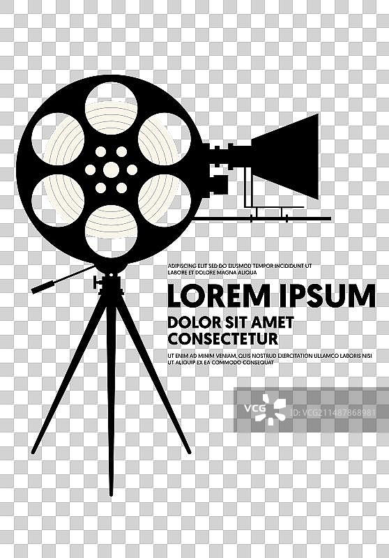 电影海报现代复古风格图片素材