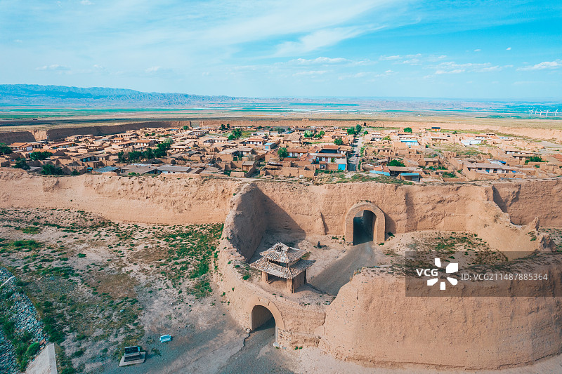 甘肃白银永泰古城旧址图片素材