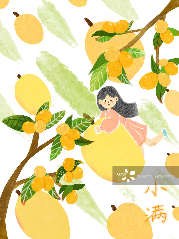 二十四节气小满图片素材