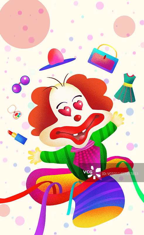 小丑祝你愚人节消费快乐图片素材