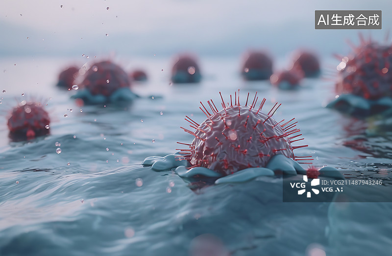 【AI数字艺术】海洋中的水图片素材