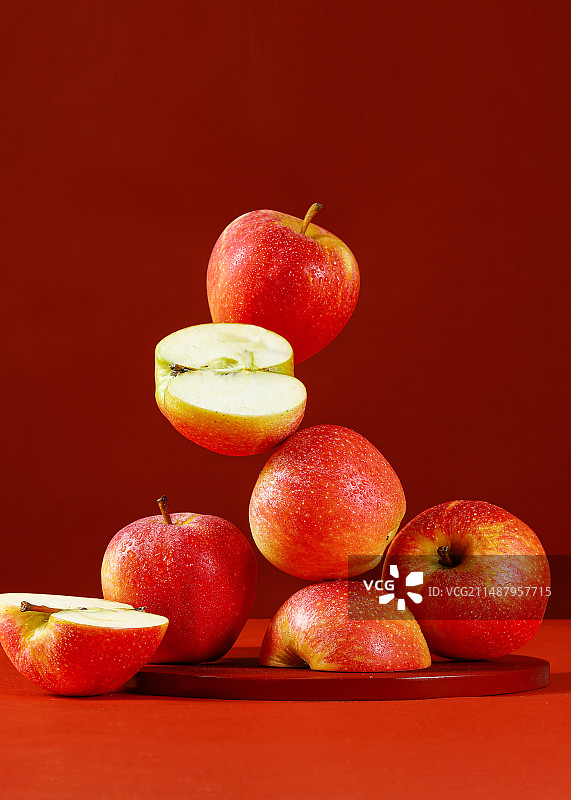 苹果大红色图片素材