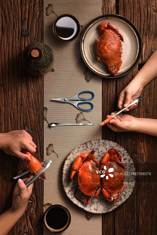 螃蟹夹图片素材