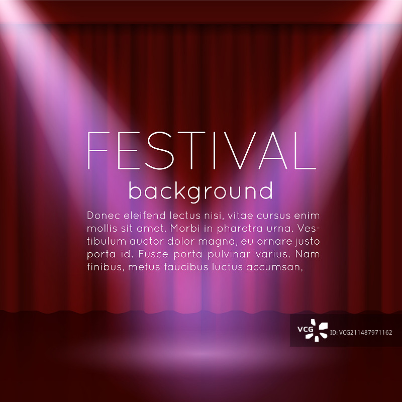 带有聚光灯的空旷场景图片素材