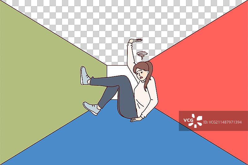 幽闭恐惧症的女子图片素材