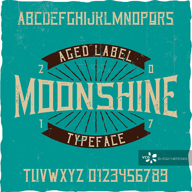 复古标签字体图片素材